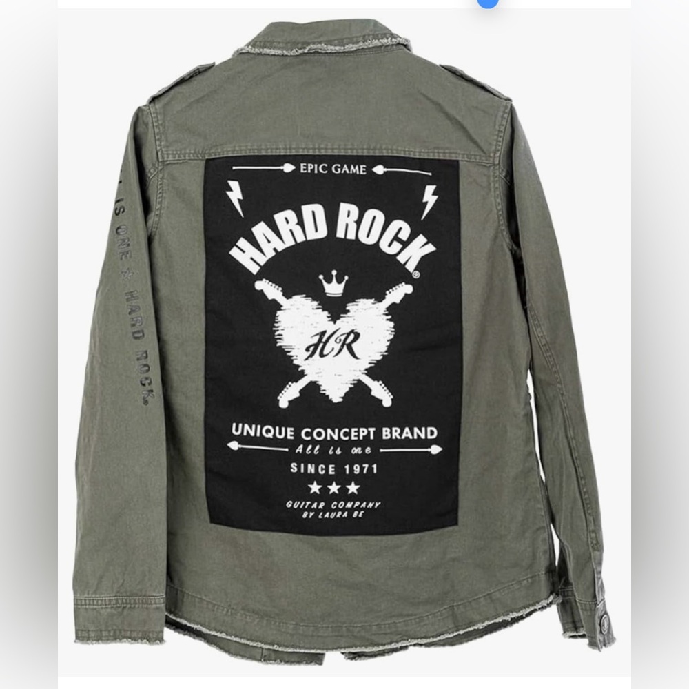Hard Rock Women's Laura Be Army Jacket Green